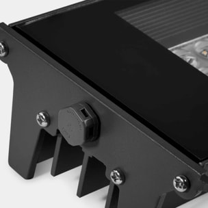 LEDS C4 Farola IP65 ZigZag Symmetrical LED 63.4 Blanco cálido - 3000K 1-10V Gris urbano 4264lm