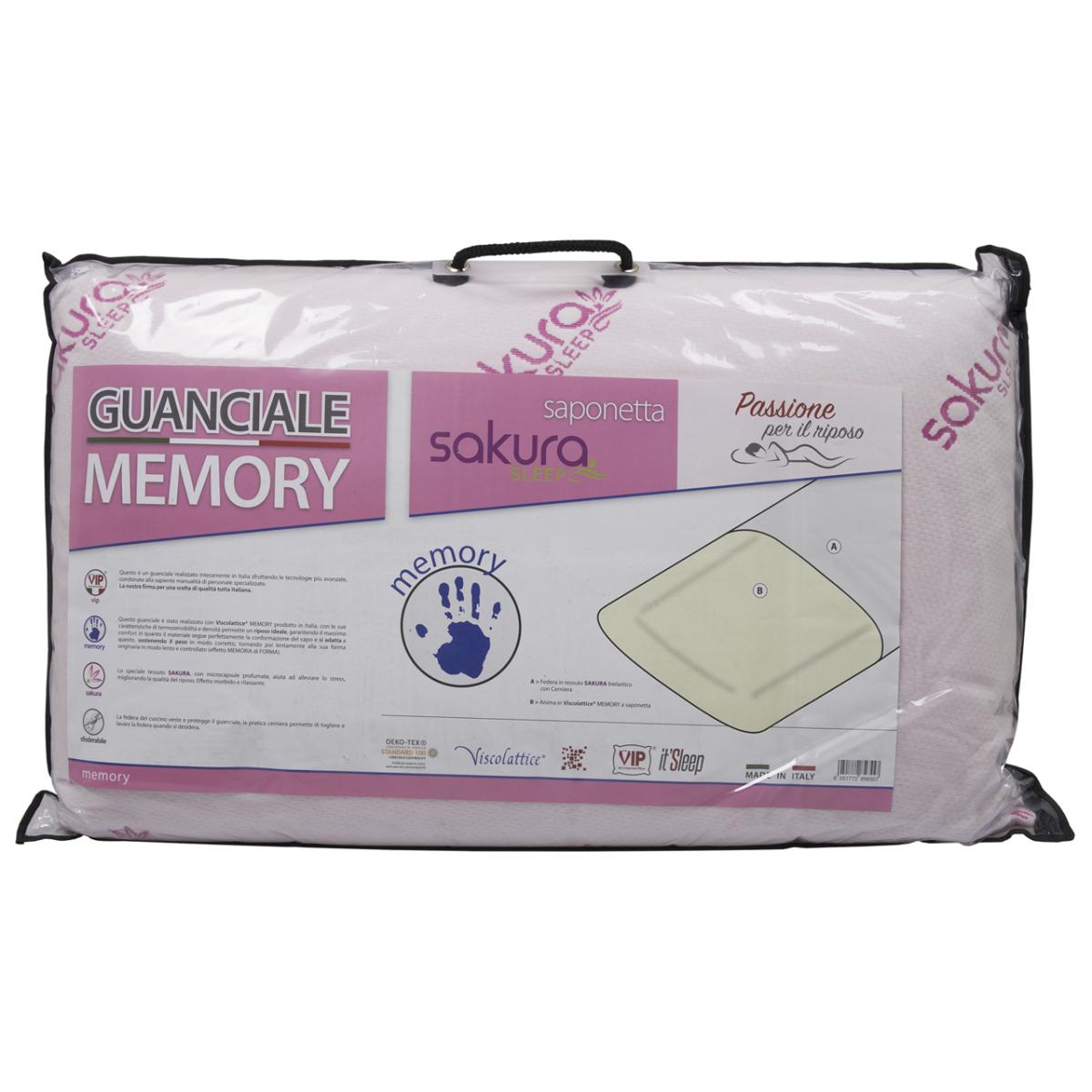 Guanciale Cuscino Letto Anallergico Memory Sakura