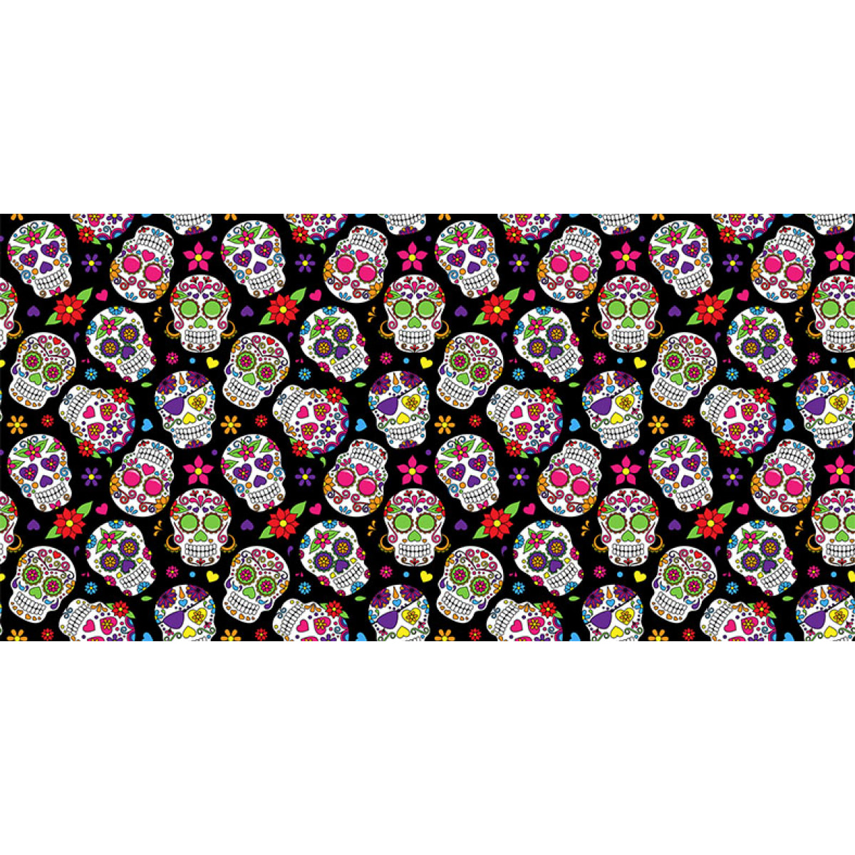 Naturals - Mascarilla Higiénica - Reutilizable - Estampada - Microfibra - Skulls CooL