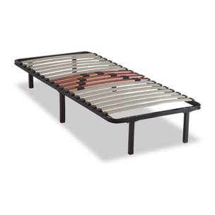 Ensemble Matelas Hybride Aubertin & Sommier Cadre Métal, Ressorts Ensachés & Mémoire de Forme, 24 cm, Soutien Ferme