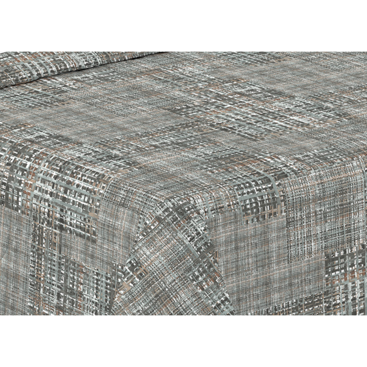 Trapunta Invernale 300gr Made in Italy Piumone Clado Linea Scaldanotti Disegno Lisbona Grigio