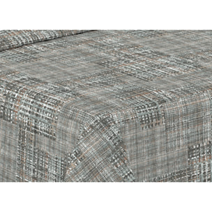 Trapunta Invernale 300gr Made in Italy Piumone Clado Linea Scaldanotti Disegno Lisbona Grigio