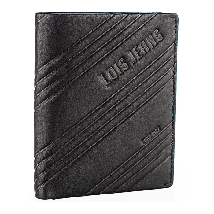 Cartera Hombre Piel Lois Dothan Negro
