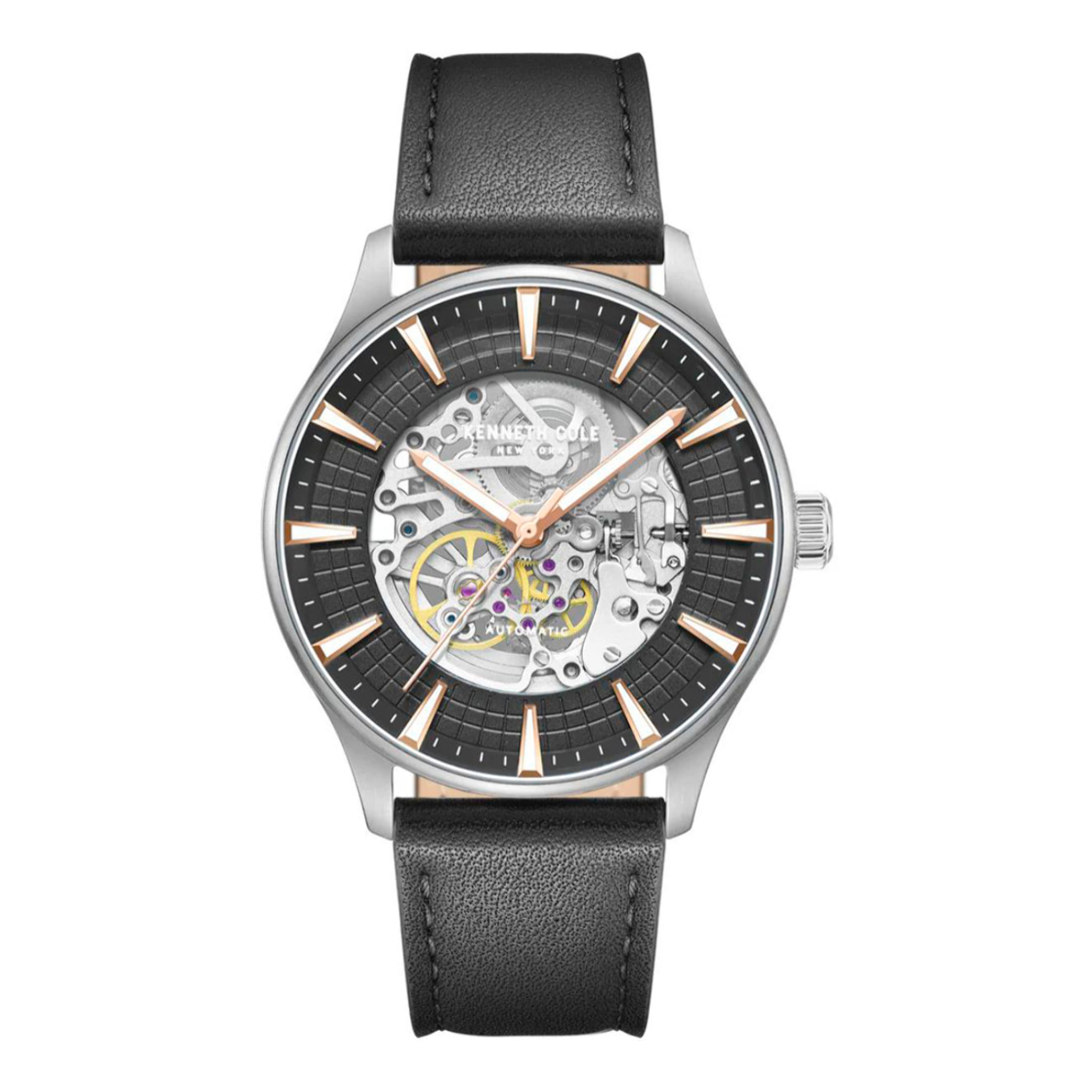 Reloj Kenneth Cole KCWGX0057902 Hombre Analogico Automatico con Correa de Cuero