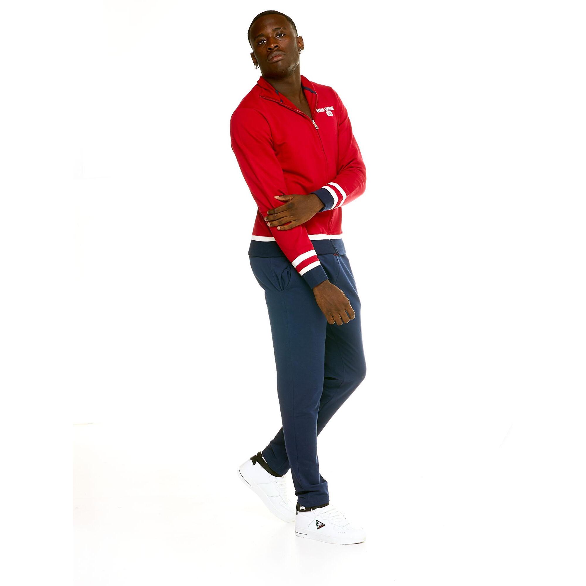 Chándal retro de hombre Leone con cremallera completa