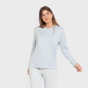 Pigiama lungo da donna soft clau