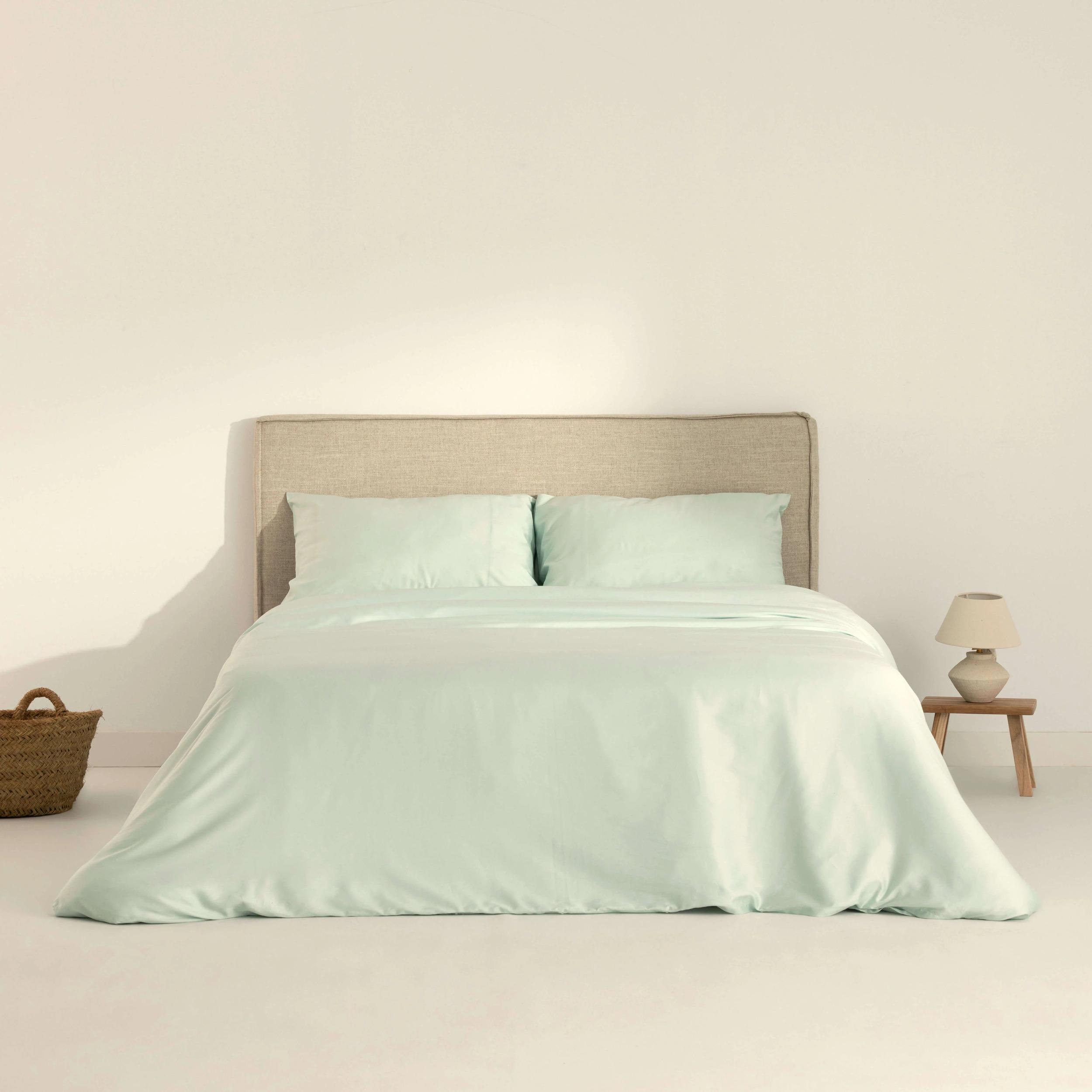 Housse de couette en satin 157 fils Mint