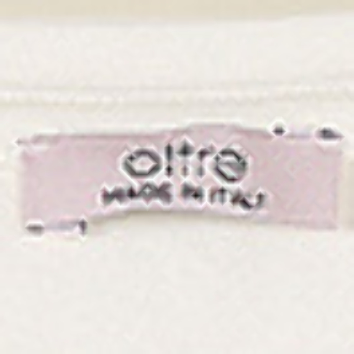 Oltre - Camiseta con espalda plisada estampada - Blanco