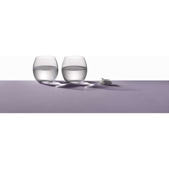 Verres à eau bas 380ml peony - lot de 6