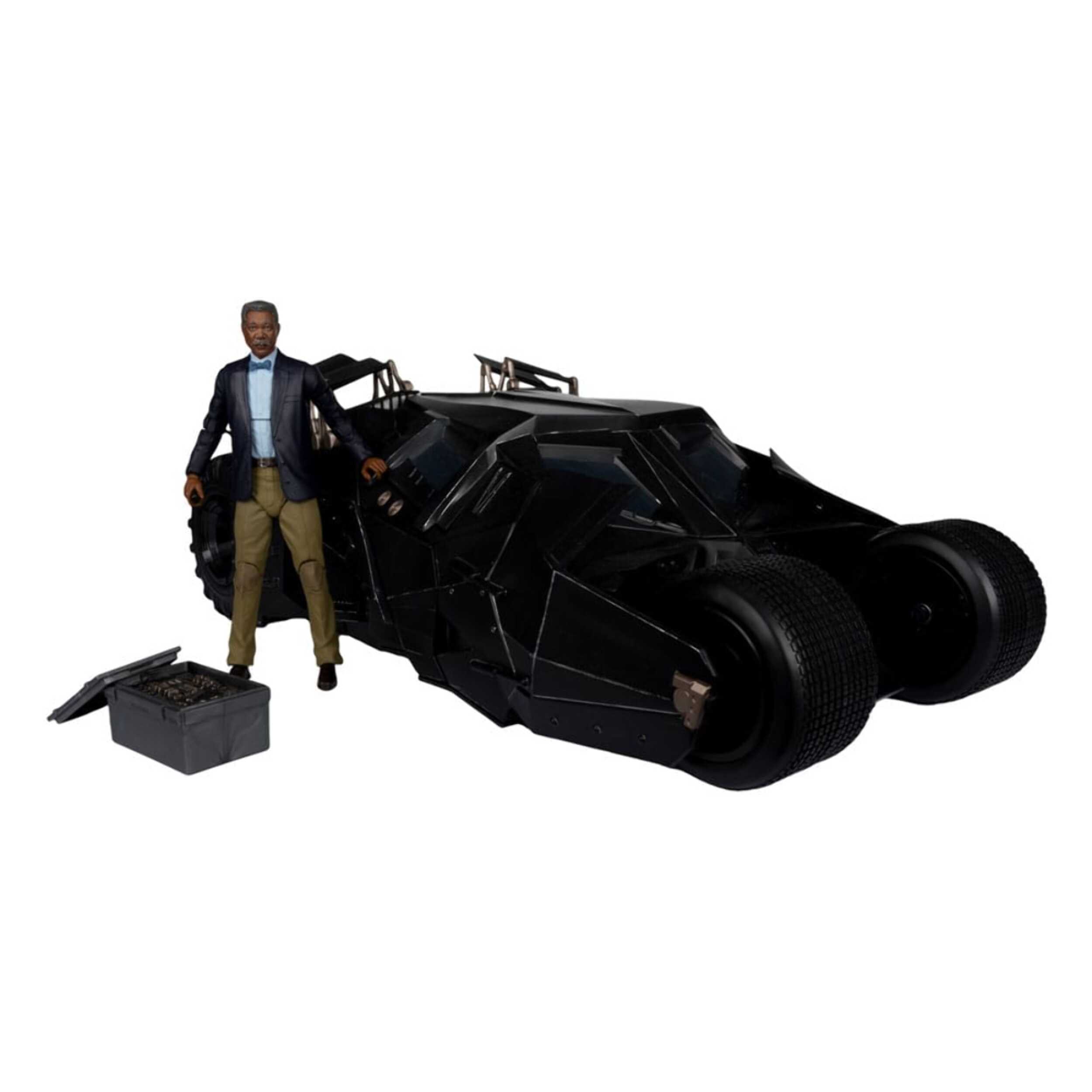 Dc Multiverse Vehicle Tumbler Con Lucuis Fox (the Dark Knight) (gold Label) Mcfarlane Toys