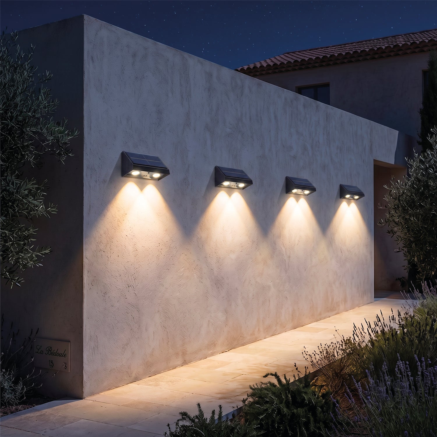 4 Applique murale solaire KYLA 100LM