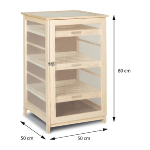 Légumier en bois 3 niveaux avec tiroirs amovibles