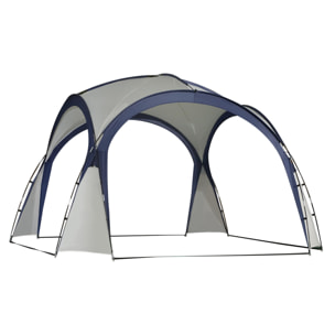 - Carpa Tienda de Fiesta Gazebo 3,5x3,5m Toldo Abierto para Eventos Camping Impermeable Protección UV