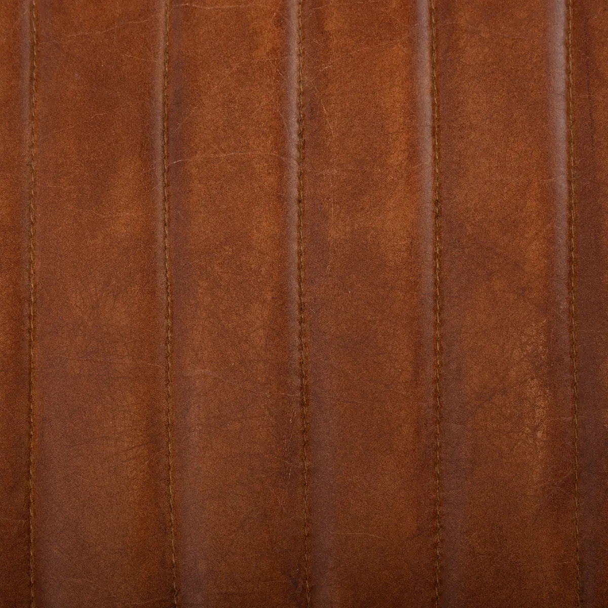 Chaise de bar "Dario" cuir marron cognac
