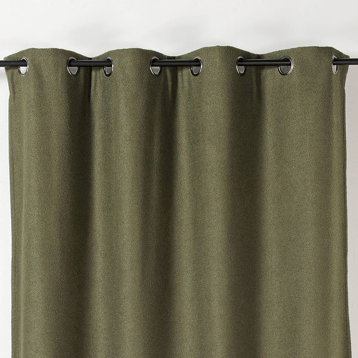 Rideau thermique au style bouclette - Vert Olive