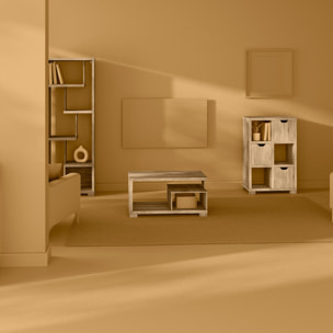 Buffet 3 portes Effet chêne naturel Bivoak