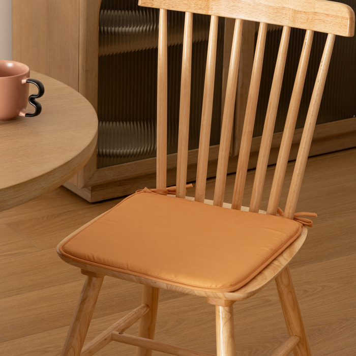 Galette de chaise Micro jaune ocre 39x39cm