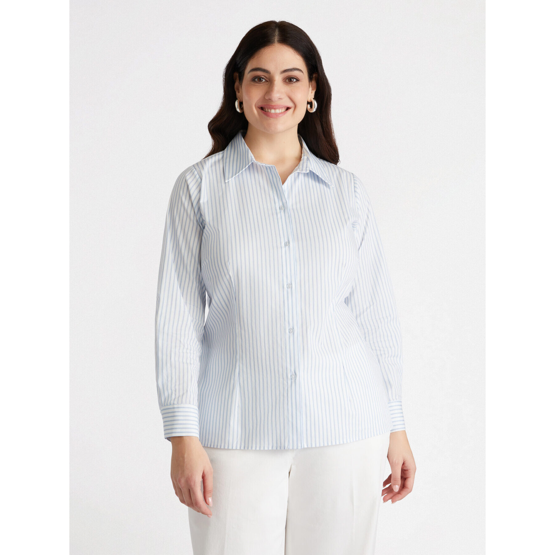 Fiorella Rubino - Camisa de rayas - Light - blue