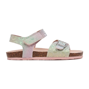 Sandalias Abiertas de Niña Arcoíris Buckle Bio Multicolor