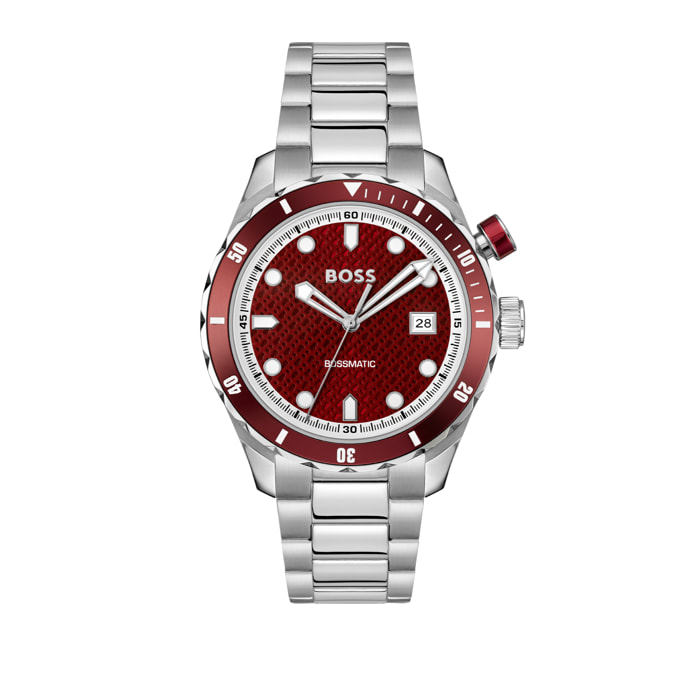 Reloj Boss 1514179 Hombre Analogico Kinetico con Correa de Acero inoxidable