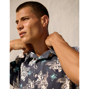 Camisa Manga Corta Azul Marino - Roundlip