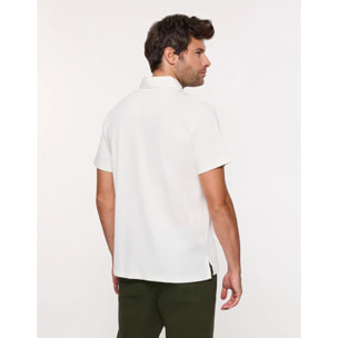 Polo Manga Corta Off White - Bereford