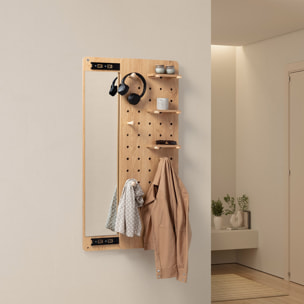 Mueble recibidor con espejo Verona efecto Roble