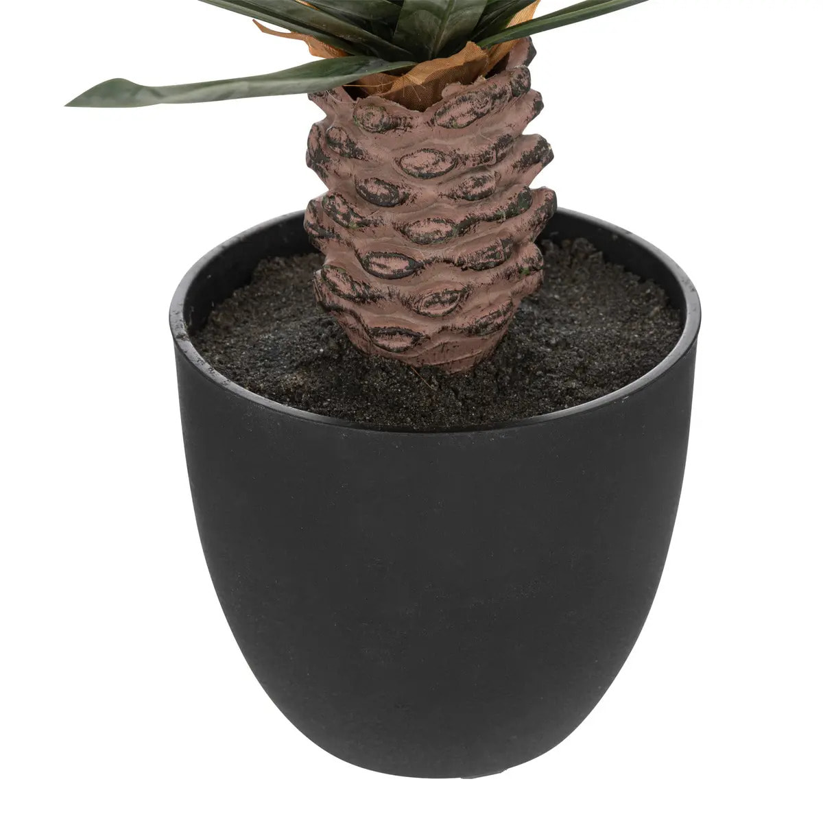 Palmier artificiel "Rivi" pot ciment H52cm