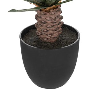 Palmier artificiel "Rivi" pot ciment H52cm