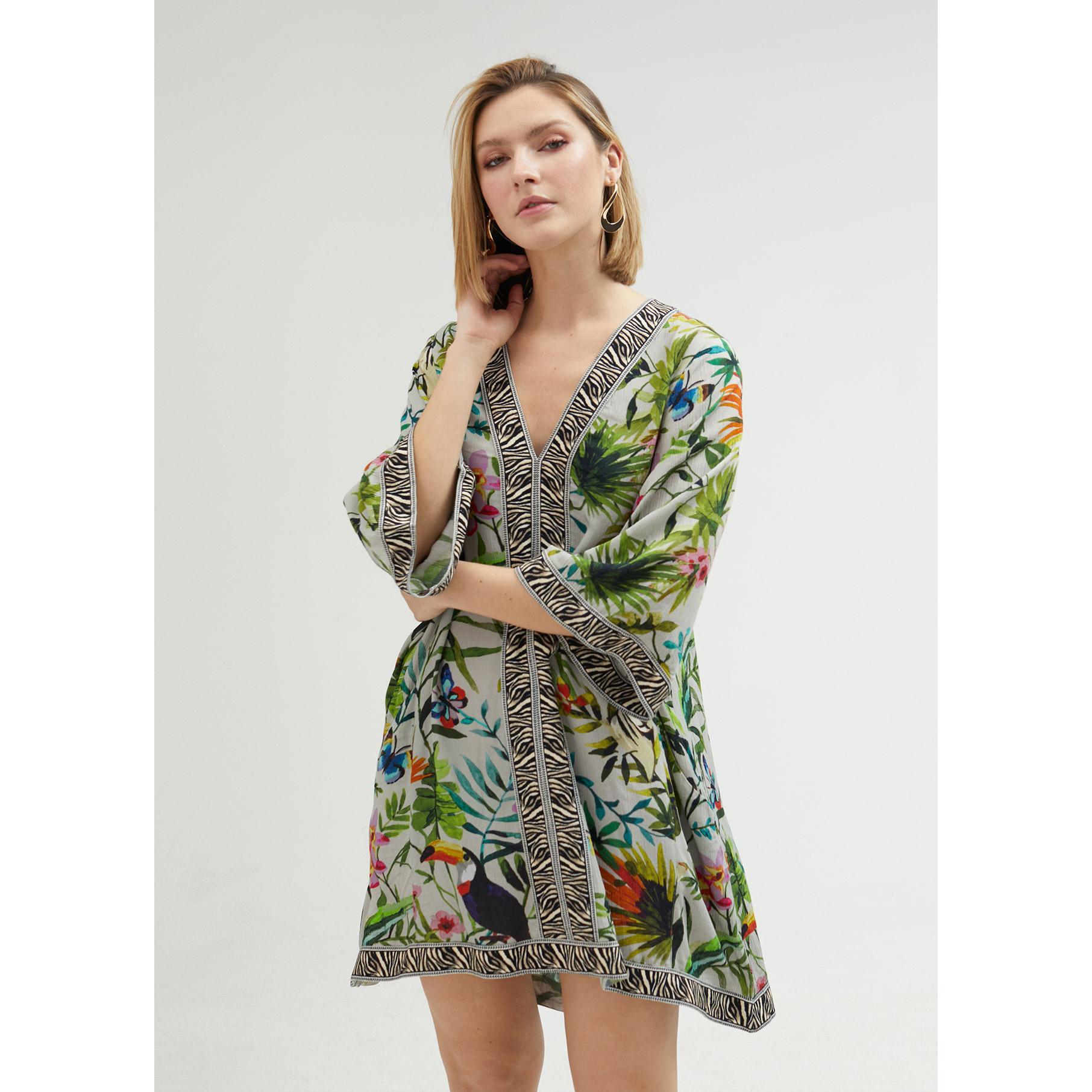 Kurta con stampa giungla