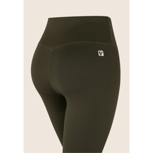 Leggings 7/8 vita alta in poliestere elasticizzato