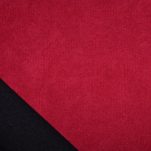 Rideau thermique phonique et semi occultant à galons fronceurs KONFOR - Rouge