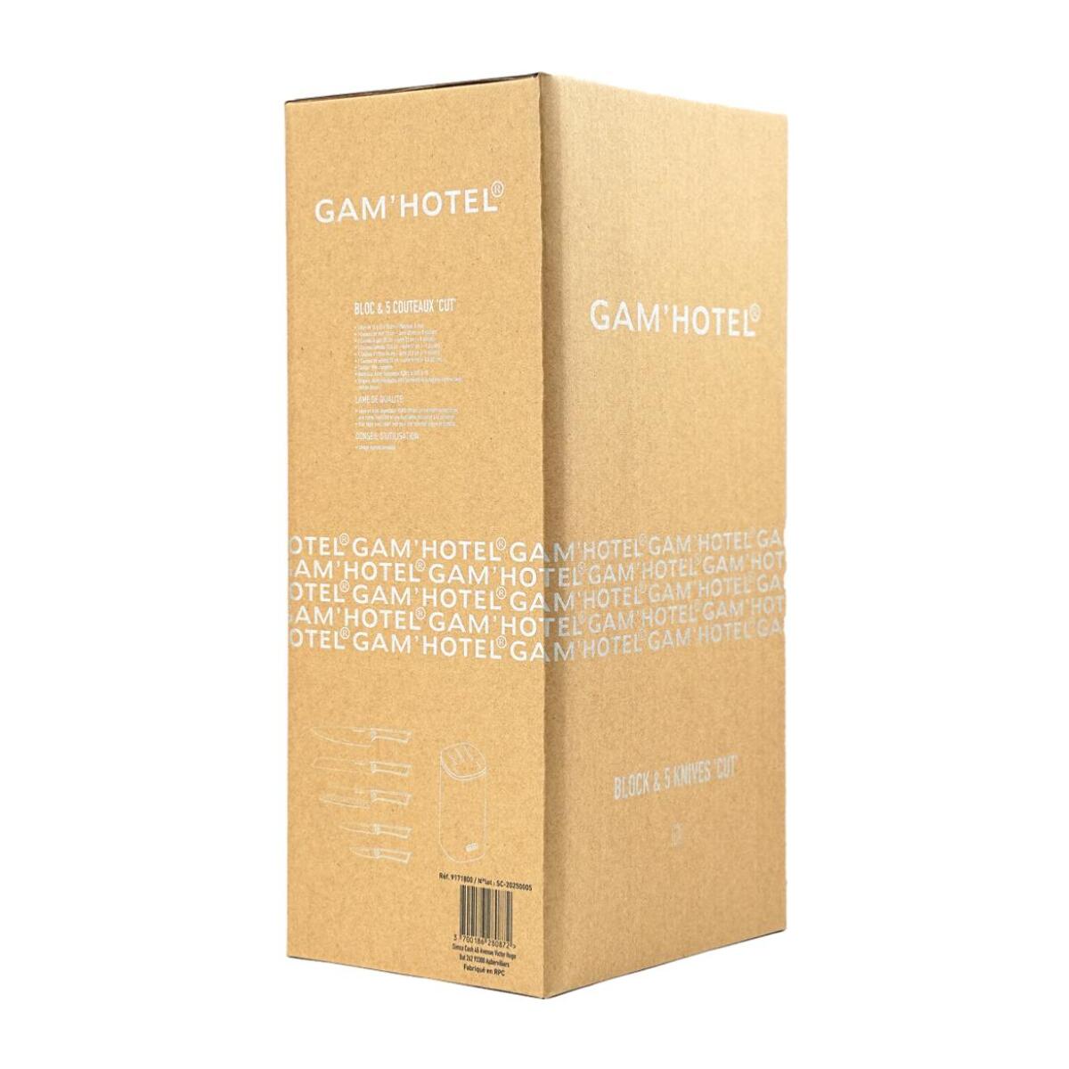 Bloc 5 couteaux - "Cut"