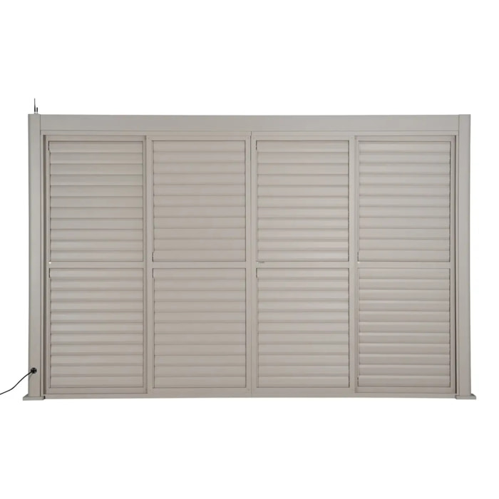 Persienne pour pergola Evora argile