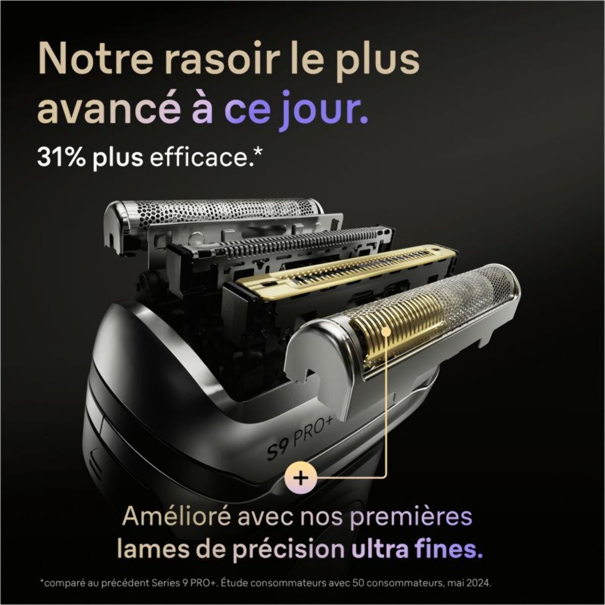 Rasoir électrique BRAUN Series 9 9675cc Clean&Charge