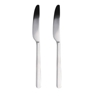 Set 2pc cuchillo  acero inox reciclado brillo earth