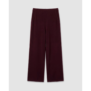 Set chaleco pantalón angorina burdeos