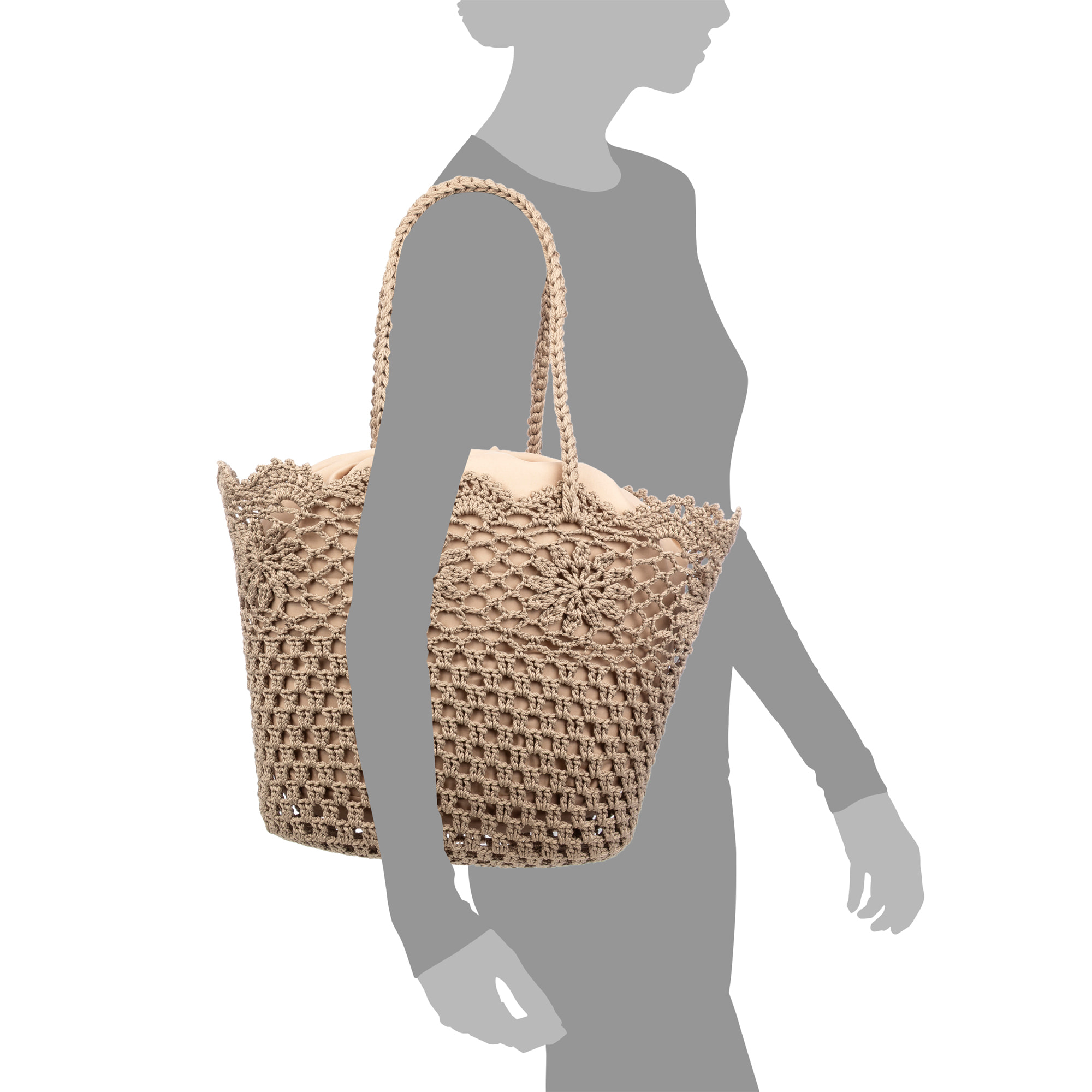 Zerba bolso de hombro mujer. Fabricado en algodón.