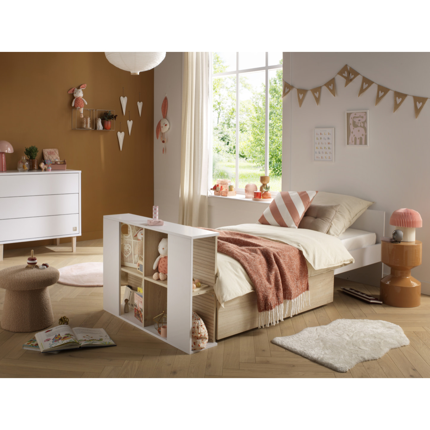 Lit bébé 120x60 transformable en lit 90x190