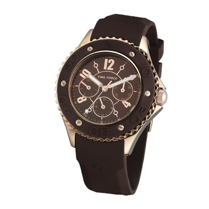 Reloj Time Force TF3301L14 Mujer Analogico Cuarzo con Correa de Caucho