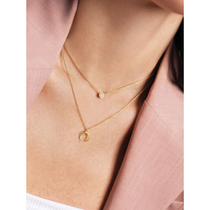 Collana Pack 2 Spark Necklaces + Mini Moonset Argento Placcato Oro