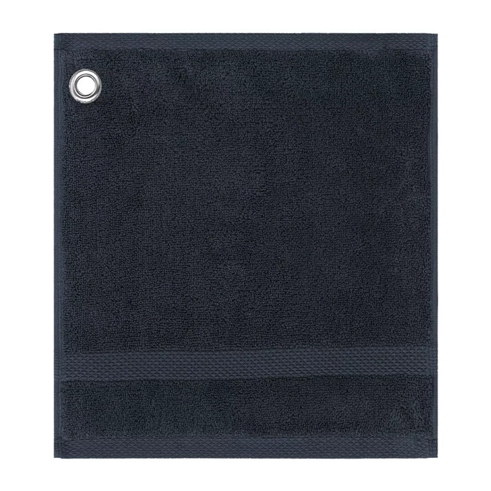 Carre avec oeillet pur coton 550 g/m² uni marine Elea navy