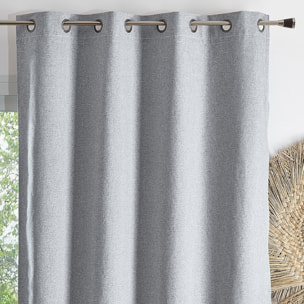 Rideau thermique et occultant  hiver - été - Gris