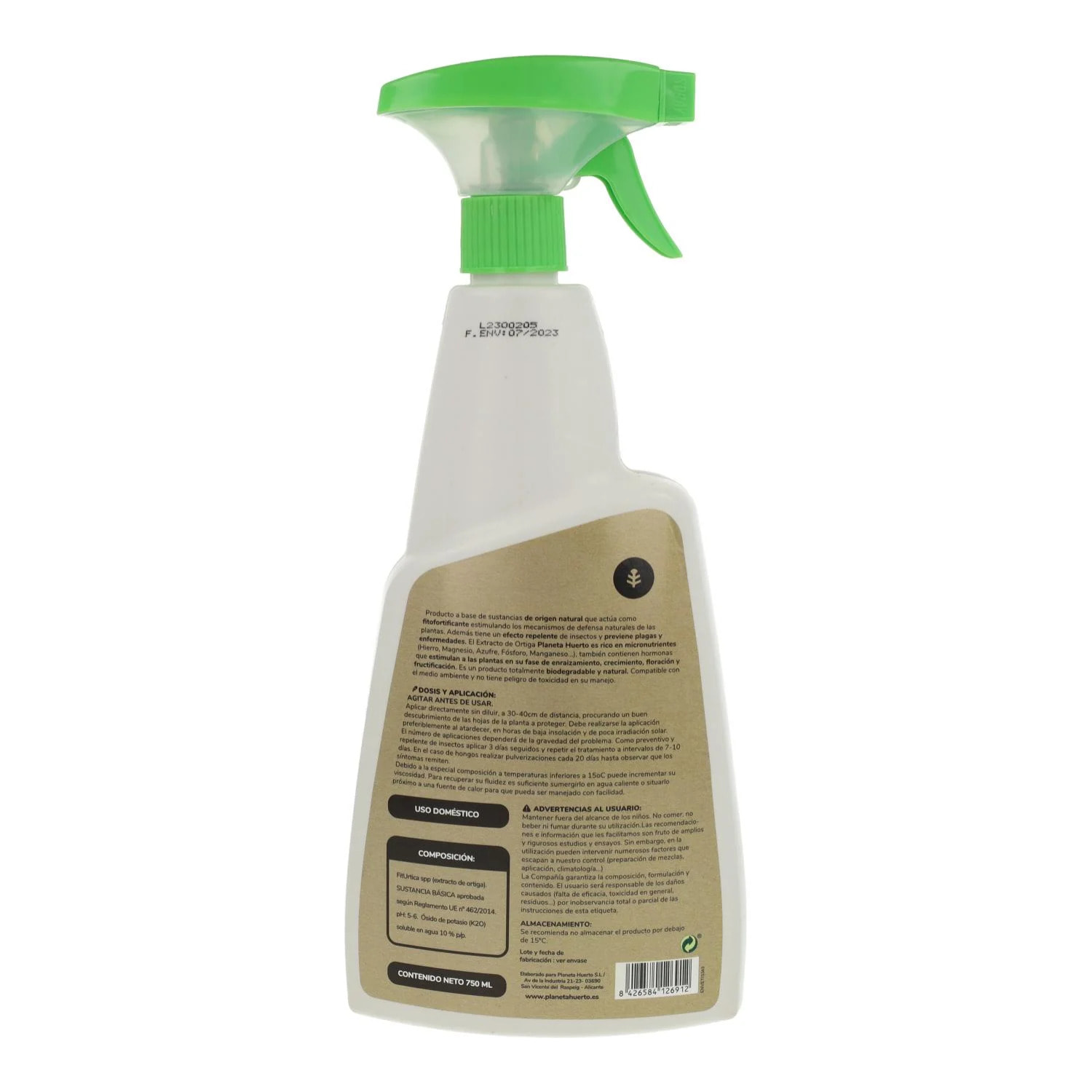 Triple Acción ECO listo uso Planeta Huerto 750 ml