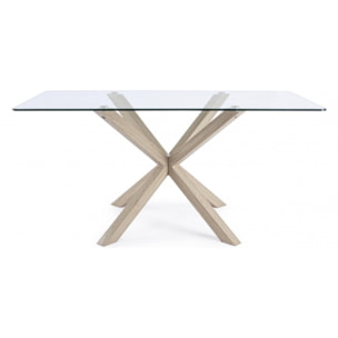 TAVOLO MAY RETTANGOLARE GAMBA NATURALE 160X90 cm