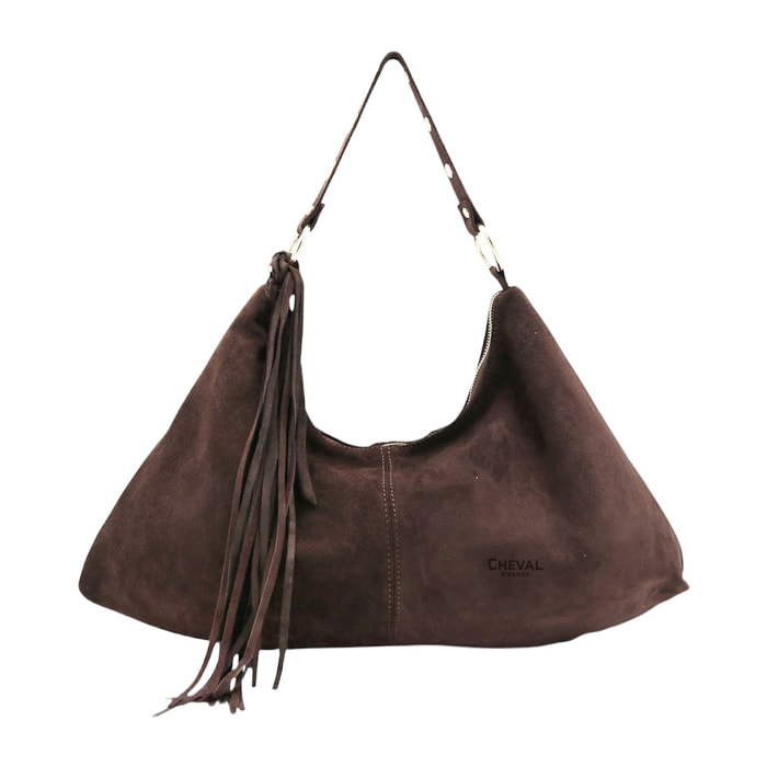 Bolso de hombro Cheval Firenze Petunia Marrón Oscuro