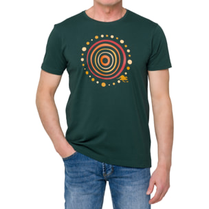 T-shirt ABORIGINAL 100% cotone verde