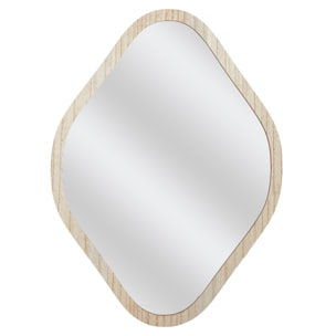 Miroir Deco Contour Bois Losange H60cm Elio