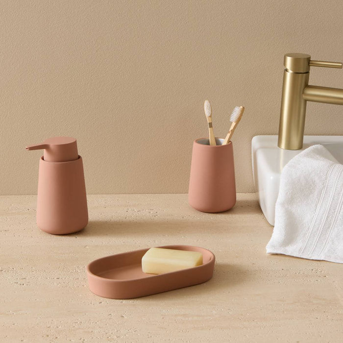 Distributeur de savon Colorama rond 365ml rose