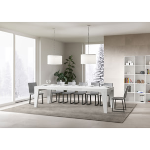 Mesa extensible 90x180/284 cm Naxy Premium Fresno Blanco